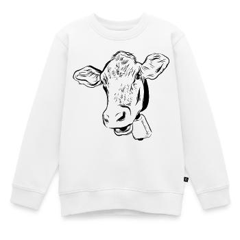 Vache Vaches - Sweat Premium enfant bio - blanc - Devant - AI Model Kid Male (0cm)
