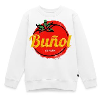 Bunol Tomatina Provinz Valencia Spanien Souvenir - Kinder Premium Organic Sweatshirt - Weiß - Vorne - AI Model Kid Male (0cm)