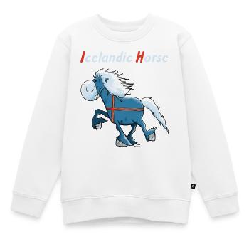 Isländer on Tour - Kinder Premium Organic Sweatshirt - Weiß - Vorne - AI Model Kid Male (0cm)