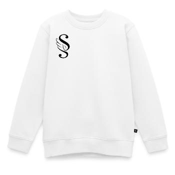 Paragraphe Paragraphe Ailes d’ailes - Sweat Premium enfant bio - blanc - Devant - AI Model Kid Male (0cm)