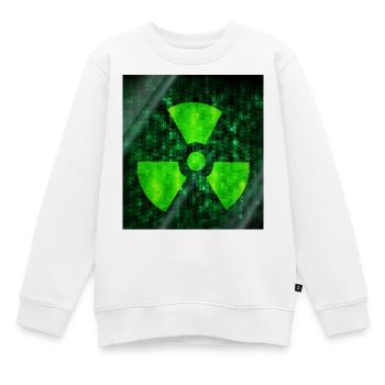 Cybersecurity Warning Icon - Kinder Premium Organic Sweatshirt - Weiß - Vorne - AI Model Kid Male (0cm)