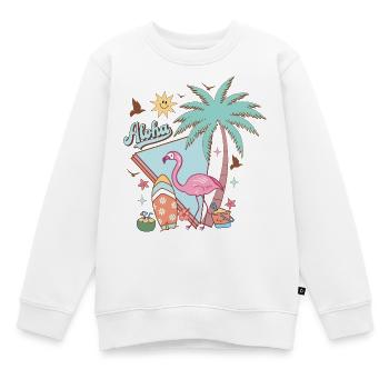 Aloha Sommer - Kinder Premium Organic Sweatshirt - Weiß - Vorne - AI Model Kid Male (0cm)