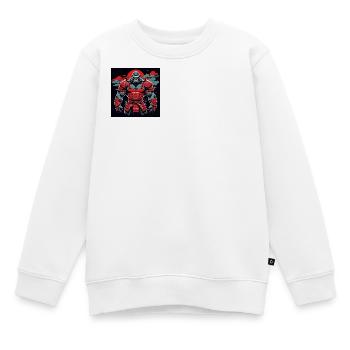 Primal Ronin – Der Samurai-Gorilla - Kinder Premium Organic Sweatshirt - Weiß - Vorne - AI Model Kid Male (0cm)