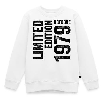 1979  - Kinder Premium Organic Sweatshirt - Weiß - Vorne - AI Model Kid Male (0cm)