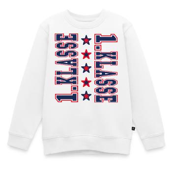 Klasse 1 - Erstklässler Einschulung Schulkind 2026 - Kinder Premium Organic Sweatshirt - Weiß - Vorne - AI Model Kid Male (0cm)
