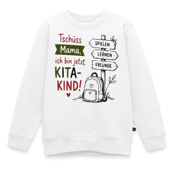 Kita-Kind Abschied von Mama - Kinder Premium Organic Sweatshirt - Weiß - Vorne - AI Model Kid Male (0cm)