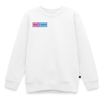 Immer zusammen - Kinder Premium Organic Sweatshirt - Weiß - Vorne - AI Model Kid Male (0cm)