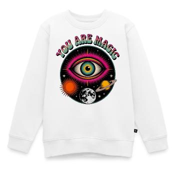 Vous êtes magique - Sweat Premium enfant bio - blanc - Devant - AI Model Kid Male (0cm)