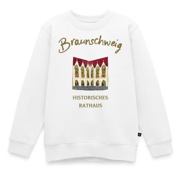 Hôtel de ville de Braunschweig, Basse-Saxe - Sweat Premium enfant bio - blanc - Devant - AI Model Kid Male (0cm)