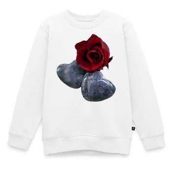 verliebt - Kinder Premium Organic Sweatshirt - Weiß - Vorne - AI Model Kid Male (0cm)