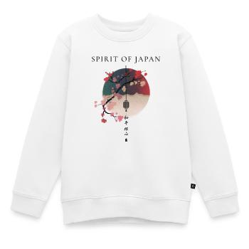 Geist Japans Kirschblüte Lampe - Kinder Premium Organic Sweatshirt - Weiß - Vorne - AI Model Kid Male (0cm)