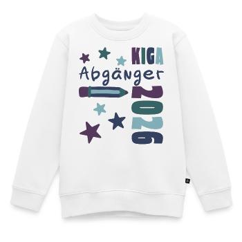 KIGA Abgänger 2026 - Tschüss Kindergarten - Kinder Premium Organic Sweatshirt - Weiß - Vorne - AI Model Kid Male (0cm)