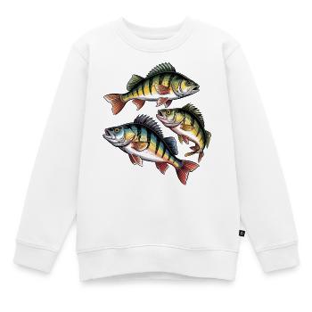 Barsch Motiv - Kinder Premium Organic Sweatshirt - Weiß - Vorne - AI Model Kid Male (0cm)