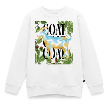 GOAT Legacy Argentina Colors Fußball-Tribute - Kinder Premium Organic Sweatshirt - Weiß - Vorne - AI Model Kid Male (0cm)