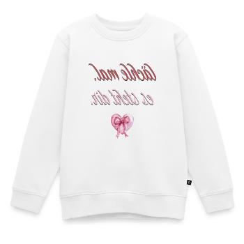 Motivations Shirt - lächle mal. Es steht dir - Kinder Premium Organic Sweatshirt - Weiß - Vorne - AI Model Kid Male (0cm)