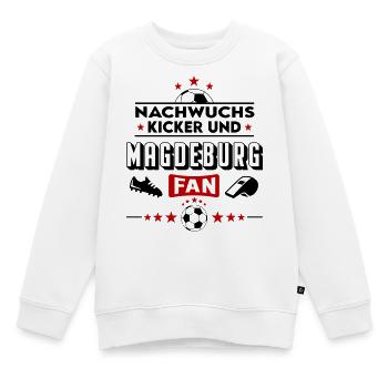 Magdeburg Fußball Nachwuchs Baby Kinder Spieler - Kinder Premium Organic Sweatshirt - Weiß - Vorne - AI Model Kid Male (0cm)