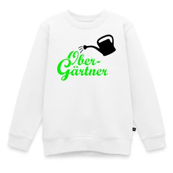 Obergärtner Giesskanne - Kinder Premium Organic Sweatshirt - Weiß - Vorne - AI Model Kid Male (0cm)