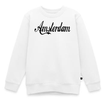 Amsterdam - Kinder Premium Organic Sweatshirt - Weiß - Vorne - AI Model Kid Male (0cm)