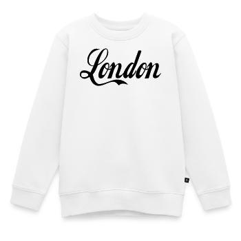 london - Kinder Premium Organic Sweatshirt - Weiß - Vorne - AI Model Kid Male (0cm)