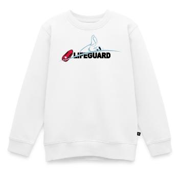 Lifeguard sauveteur aquatique - Sweat Premium enfant bio - blanc - Devant - AI Model Kid Male (0cm)