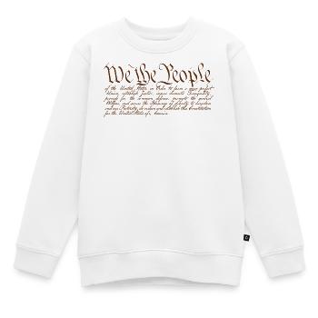 We the People - Kids Premium Organic Sweatshirt - white - Front - AI Model Kid Male (0cm)