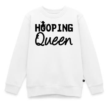 Hooping Queen (Hula Hoop) - Kids Premium Organic Sweatshirt - white - Front - AI Model Kid Male (0cm)