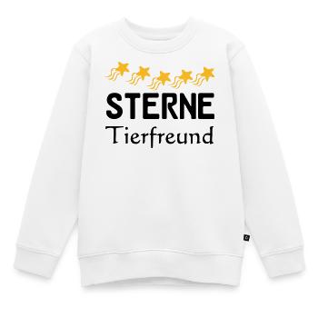 Sterne Tierfreund Geschenk - Kinder Premium Organic Sweatshirt - Weiß - Vorne - AI Model Kid Male (0cm)