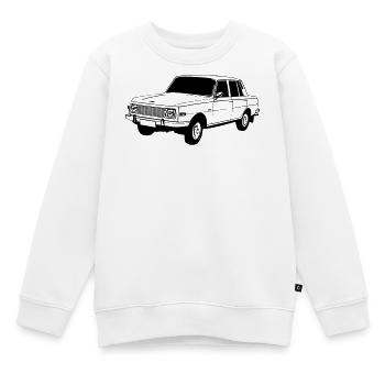 Wartburg , Oldtimer Kult , DDR Legende ...(25) - Kinder Premium Organic Sweatshirt - Weiß - Vorne - AI Model Kid Male (0cm)