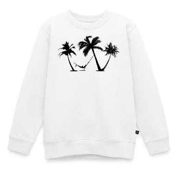 Urlaub unter Palmen ✔ - Kinder Premium Organic Sweatshirt - Weiß - Vorne - AI Model Kid Male (0cm)