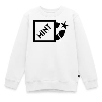 Mint - Kinder Premium Organic Sweatshirt - Weiß - Vorne - AI Model Kid Male (0cm)