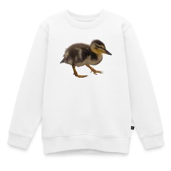 Entchen - Kinder Premium Organic Sweatshirt - Weiß - Vorne - AI Model Kid Male (0cm)