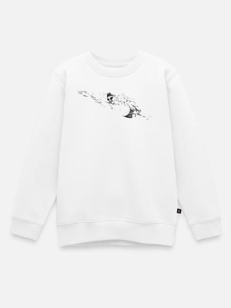 Schwimmer - Kinder Premium Organic Sweatshirt - Weiß
