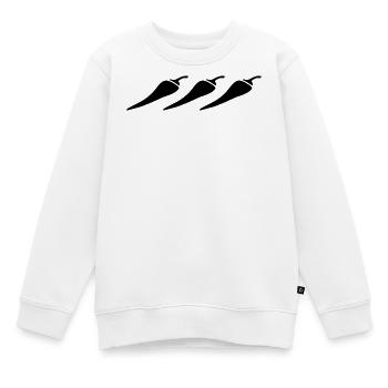 Chilischoten - Kinder Premium Organic Sweatshirt - Weiß - Vorne - AI Model Kid Male (0cm)