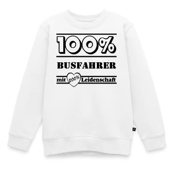 Busfahrer Bus Omnibus Kraftfahrer Schulbus (25) - Kinder Premium Organic Sweatshirt - Weiß - Vorne - AI Model Kid Male (0cm)