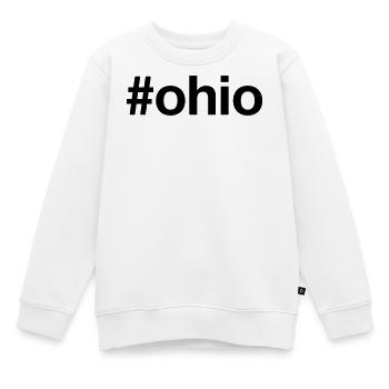Mot-clic OHIO - Sweat Premium enfant bio - blanc - Devant - AI Model Kid Male (0cm)