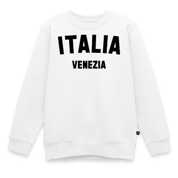 VENICE - Kids Premium Organic Sweatshirt - white - Front - AI Model Kid Male (0cm)