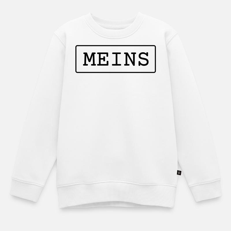 Meins - Kinder Premium Organic Sweatshirt - Weiß