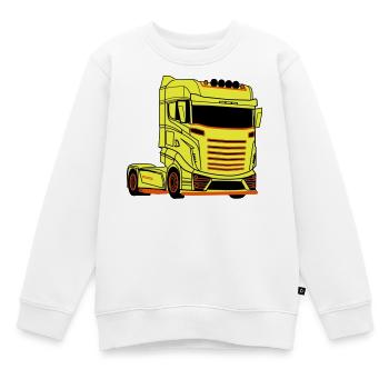 LKW-Fahrer Fernfahrer LKW Brummi - Kinder Premium Organic Sweatshirt - Weiß - Vorne - AI Model Kid Male (0cm)