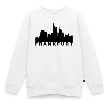 Frankfurter Skyline Frankfurt - Kinder Premium Organic Sweatshirt - Weiß - Vorne - AI Model Kid Male (0cm)