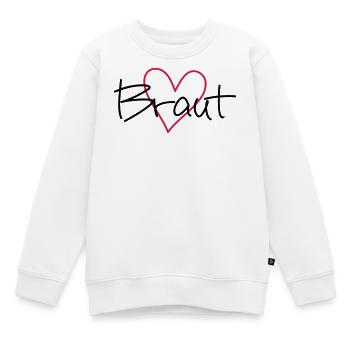 Braut Herz Junggesellinnenabschied - Kinder Premium Organic Sweatshirt - Weiß - Vorne - AI Model Kid Male (0cm)