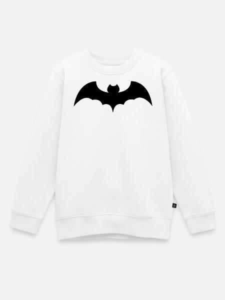 Fledermaus - Kinder Premium Organic Sweatshirt - Weiß