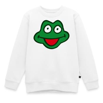 grenouille - Sweat Premium enfant bio - blanc - Devant - AI Model Kid Male (0cm)