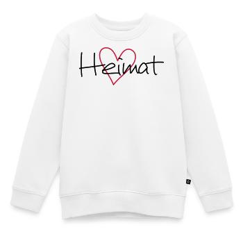 Heimat Herz - Kinder Premium Organic Sweatshirt - Weiß - Vorne - AI Model Kid Male (0cm)