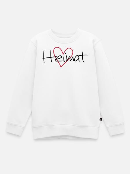Heimat Herz - Kinder Premium Organic Sweatshirt - Weiß