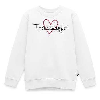 Trauzeugin Herz Junggesellenabschied - Kinder Premium Organic Sweatshirt - Weiß - Vorne - AI Model Kid Male (0cm)
