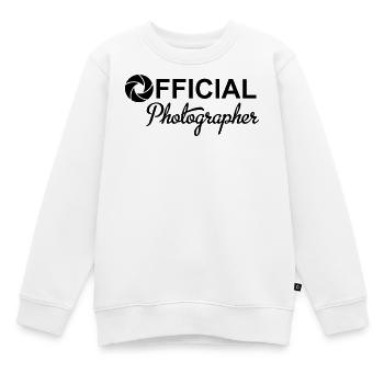 Photographer - Kinder Premium Organic Sweatshirt - Weiß - Vorne - AI Model Kid Male (0cm)