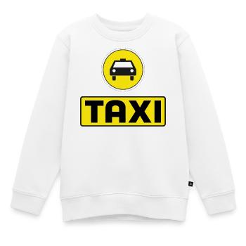 Taxi - Kinder Premium Organic Sweatshirt - Weiß - Vorne - AI Model Kid Male (0cm)