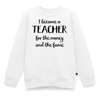 Lehrer - Kinder Premium Organic Sweatshirt - Weiß - Vorne - AI Model Kid Male (0cm)