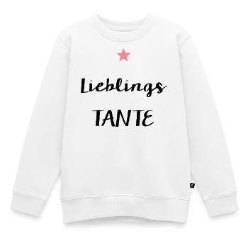 Lieblingstante Geburtstag Geschenk Stern - Kinder Premium Organic Sweatshirt - Weiß - Vorne - AI Model Kid Male (0cm)
