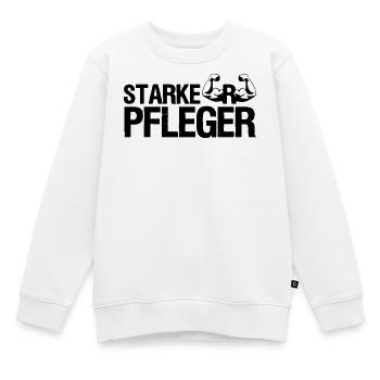 Starker Pfleger Pflege,Sprüche, Geschenk,Berufe - Kinder Premium Organic Sweatshirt - Weiß - Vorne - AI Model Kid Male (0cm)